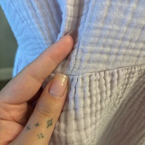 Lilac Short Sleeve Maternity Dress - Picture 2 of 4